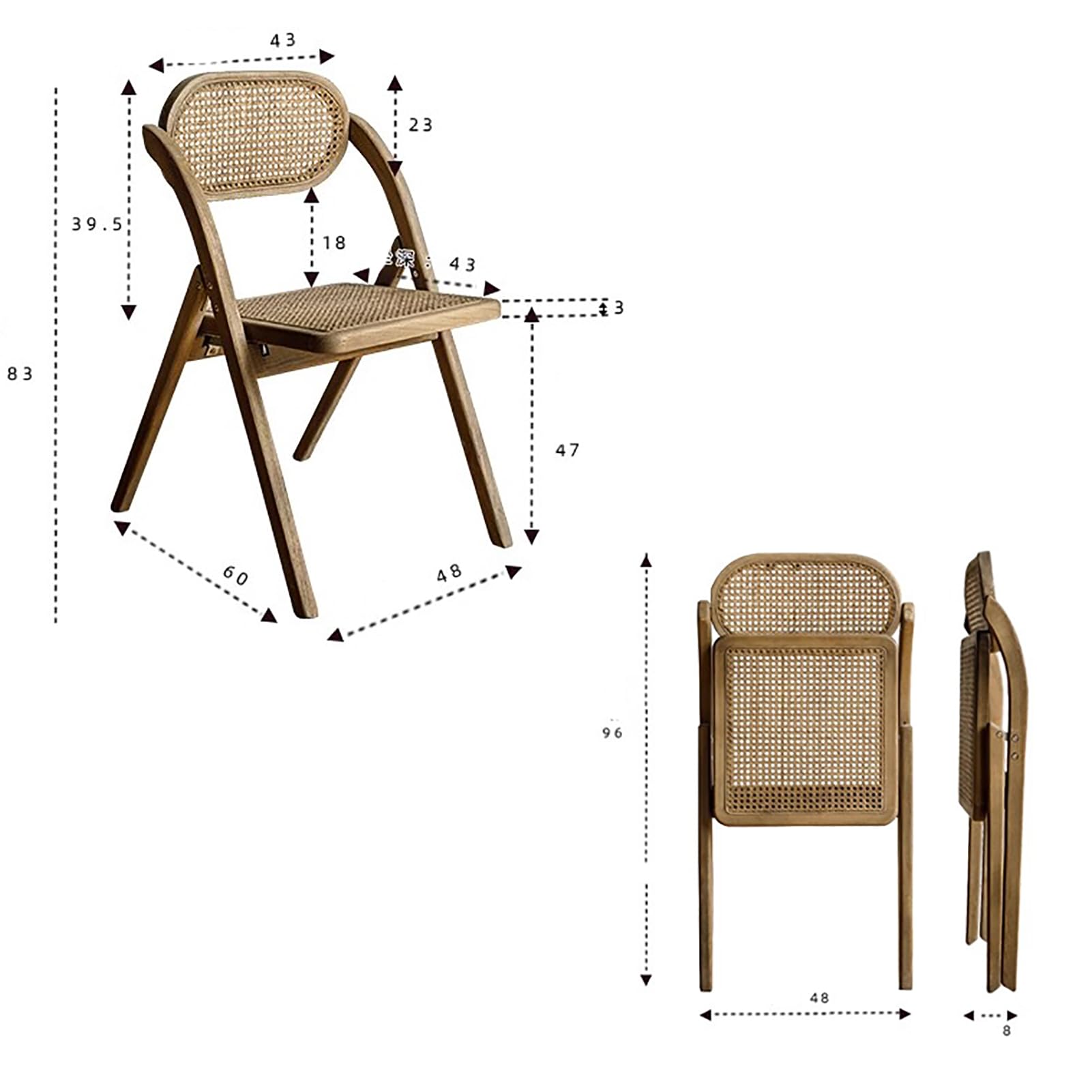 Amazon｜WestUx レトロな藤のダイニングチェア、キッチン
